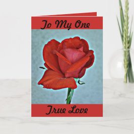 Rote Rosevalentine-Gruß-Karte Feiertagskarte