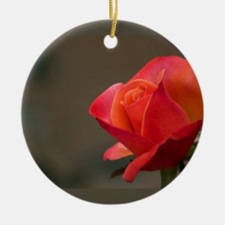 Rote, rote Blume Keramikornament