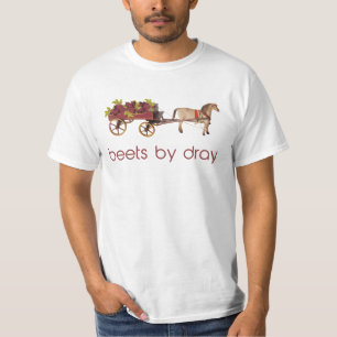 Rote Rüben durch Pferd gezeichneten Dray T-Shirt
