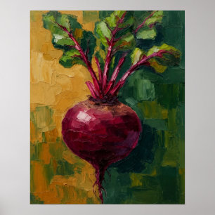 Rote-Rüben-Küchenwandkunst Poster
