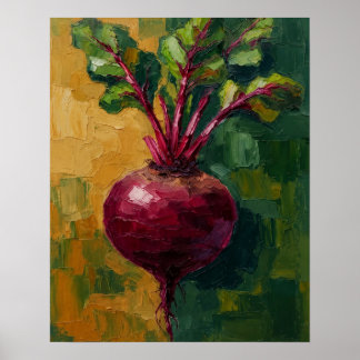 Rote-Rüben-Küchenwandkunst Poster