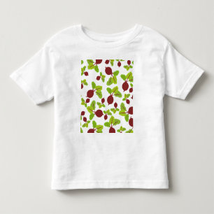 Rote-Rüben-Muster Kleinkind T-shirt