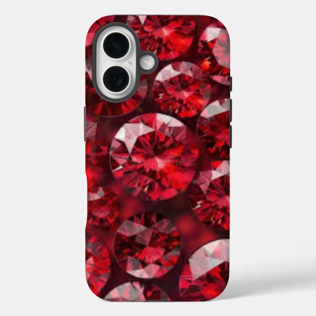 Rote Rubine iPhone / iPad Hülle (Rückseite)