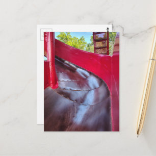 Rote Rutsche Abstract Postkarte