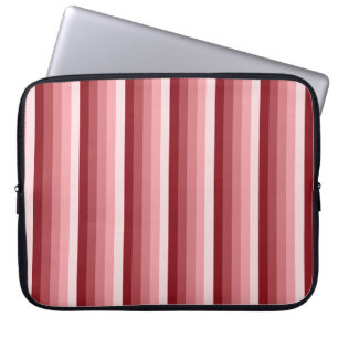 Rote Schattenstreifen Laptopschutzhülle