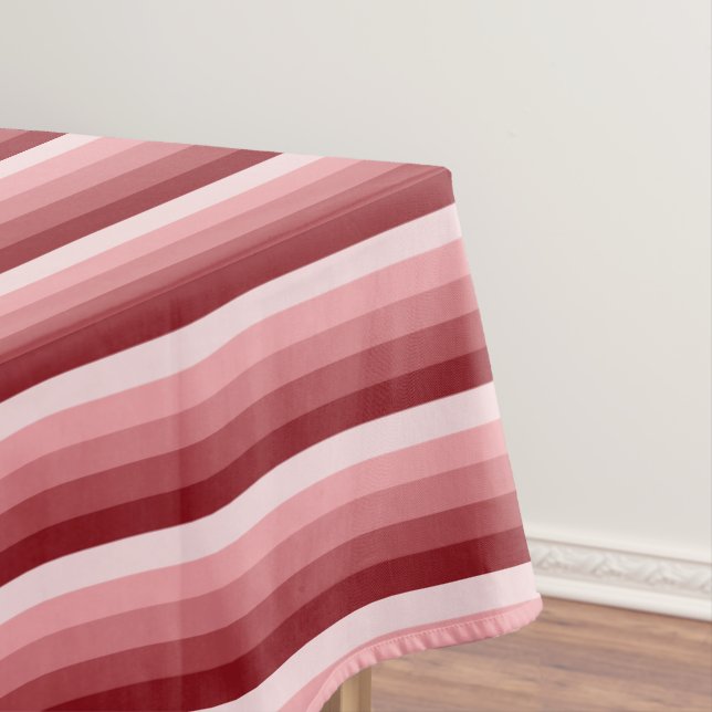 Rote Schattenstreifen Tischdecke (Beispiel)