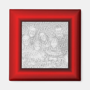 Rote Scheinrahmenumrandung Magnet