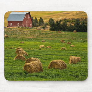 Rote Scheune, Heuballen, Albion, Palouse Bereich 2 Mousepad