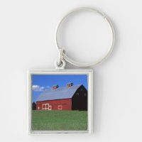 Rote Scheune in Latah County, Idaho-Staat