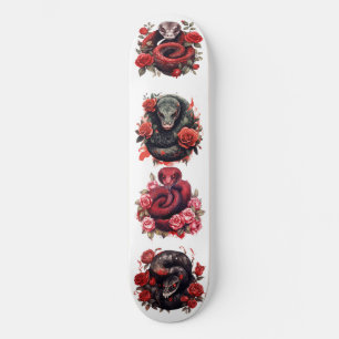 Rote Schlange Skateboard
