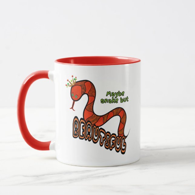 Rote Schlange Tasse (Links)