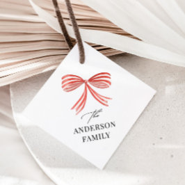 Rote Schleife Skript Familienurlaub Geschenkanhänger