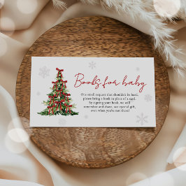Rote Schleife Weihnachtsbaum Bücher für Baby Baby Begleitkarte