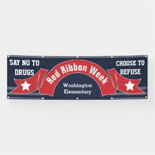 Rote-Schleife-Woche - Drogenfrei Banner