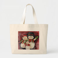 Rote Schneemann-Familie