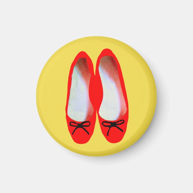 Rote Schuhe Magnet (Vorne)