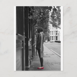 Rote Schuhe Postkarte