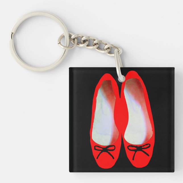 Rote Schuhe Schlüsselanhänger (Vorderseite)