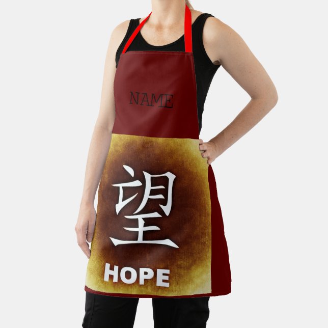 Rote Schürze mit Details Chinesisch neu (InSitu)