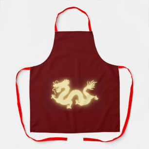 Rote Schürze mit goldenen Details Chinesisches neu