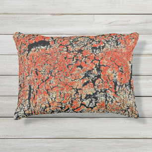 Rote Schwarz-weiße Gelbknackerde Kissen Für Draußen