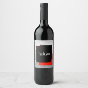 Rote, schwarze, graue Wein-Etikette Weinetikett