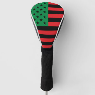 Rote Schwarze Grüne Afroamerikanische Flagge Golf Headcover