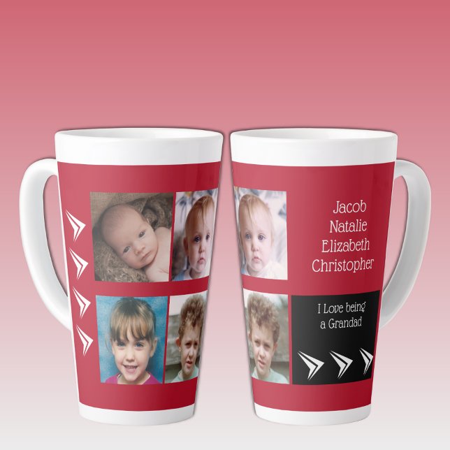 Rote schwarze Liebe als Großmutter mit Fotos Milchtasse (Von Creator hochgeladen)