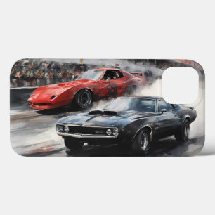Rote & schwarze Muscle Cars Case-Mate iPhone Hülle