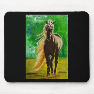 Rote Schwarze Pferde Reiten Reiten Mousepad