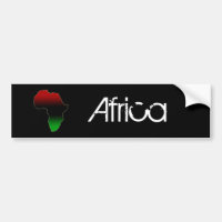 Rote, schwarze und grüne Afrika-Form