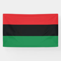 Rote, schwarze und grüne Flagge