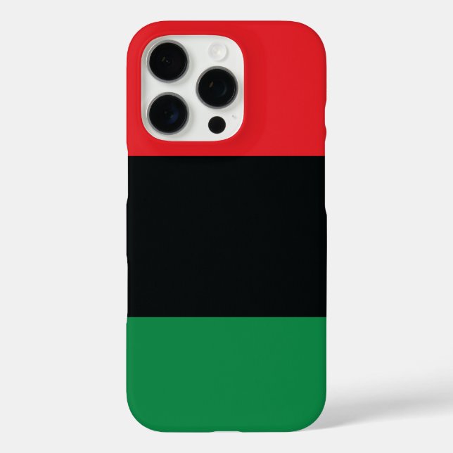 Rote, Schwarze und Grüne Flagge Case-Mate iPhone Hülle (Rückseite)