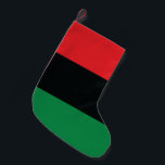 Rote, Schwarze und Grüne Flagge Kleiner Weihnachtsstrumpf<br><div class="desc">Die 3 panafrikanischen Farben auf der Fahne repräsentieren: rot: das Blut, das alle Menschen der schwarzen afrikanischen Herkunft vereint und zur Befreiung vergießt; SCHWARZ: Schwarze Menschen, deren Existenz als Nation, wenn auch nicht als Nation-Staat, durch die Existenz der Fahne bestätigt wird; und GRÜNE: der üppige natürliche Reichtum Afrikas. Vintage Alte...</div>