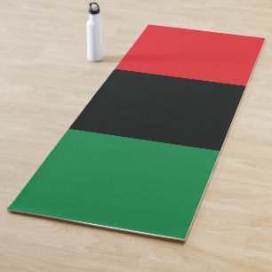Rote, Schwarze und Grüne Flagge Yogamatte