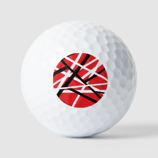 rote, schwarze und weiße Grafik Golfball