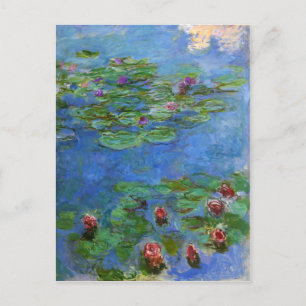 Rote Seerosen, Claude Monet Postkarte