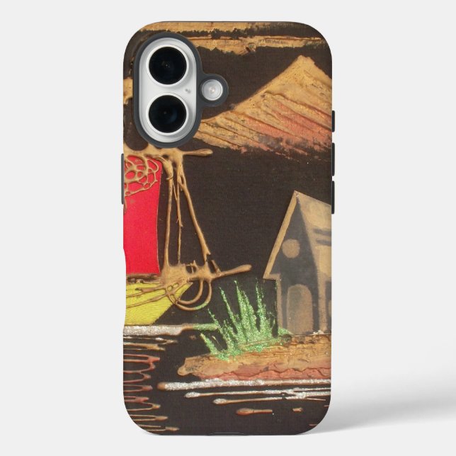 Rote Segelboote Landschaft Ölgemälde Kunst drucken Case-Mate iPhone Hülle (Rückseite)