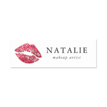 Rote Sequins Glitzer Lips Makeup Artist