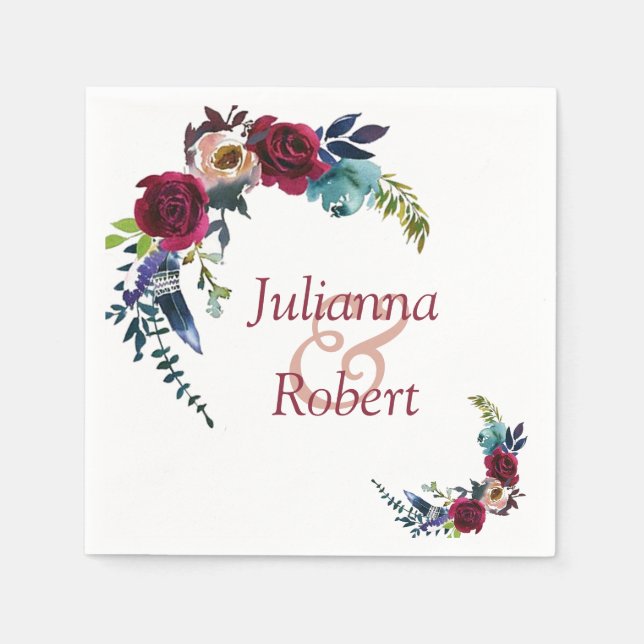 Rote Servietten (Vorderseite)