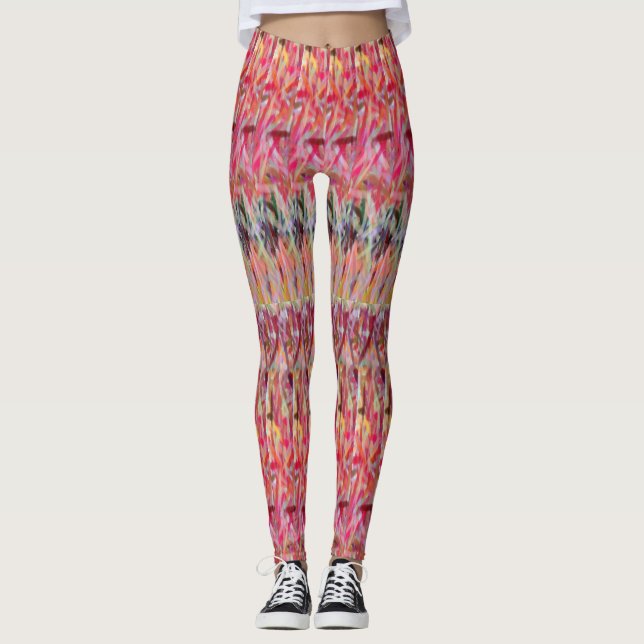 Rote Shred Switchback-Leggings Leggings (Vorderseite)