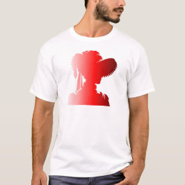Rote Silhouette 1800er Fashion England Frau 2 T-Shirt