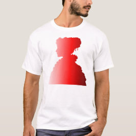 Rote Silhouette 1800er Fashion England Frau 3 T-Shirt