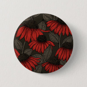 Rote Sitzmöbel in Braun Button