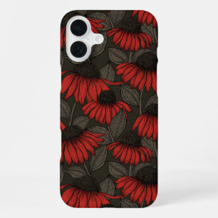Rote Sitzmöbel in Braun iPhone 16 Plus Hülle