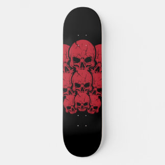 Rote Skulls Skateboard