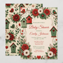 Rote Smaragd-Weihnachts-Baby-Party