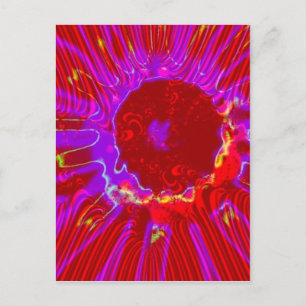 rote Sonne Postkarte