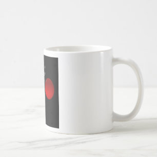 Rote Sonne schwarz weiß Zen Tasse