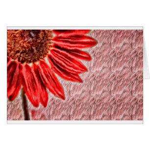 Rote Sonnenblume-Skizze